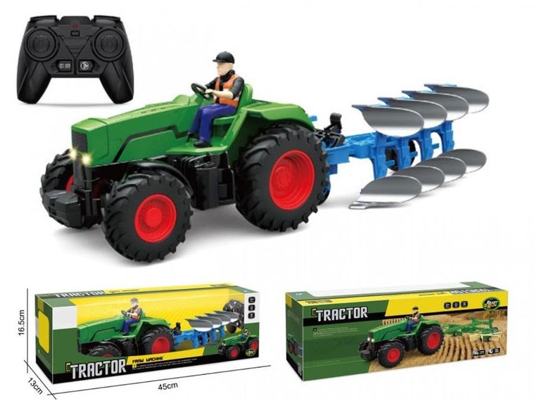 Madej, Traktor z pługiem, pojazd zdalnie sterowany