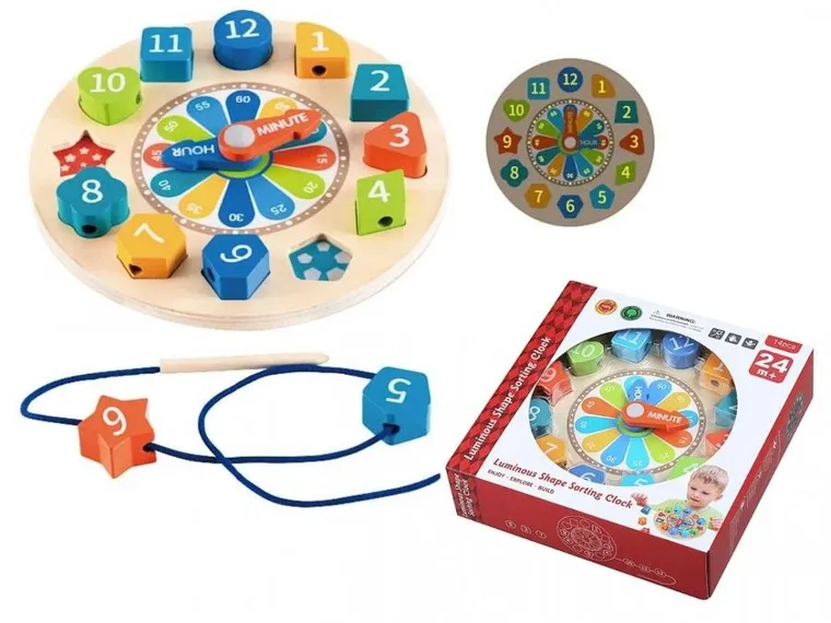 Madej, Zegar, sorter drewniany, nauka liczenia czasu