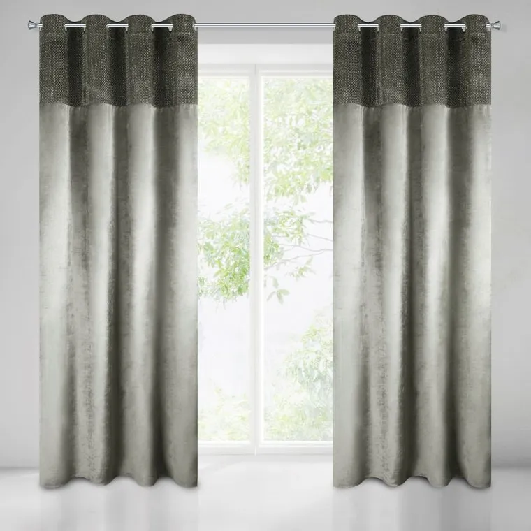 Mady, welwetowa zasłona, zdobiona błyszczącą nitką, 140-250 cm