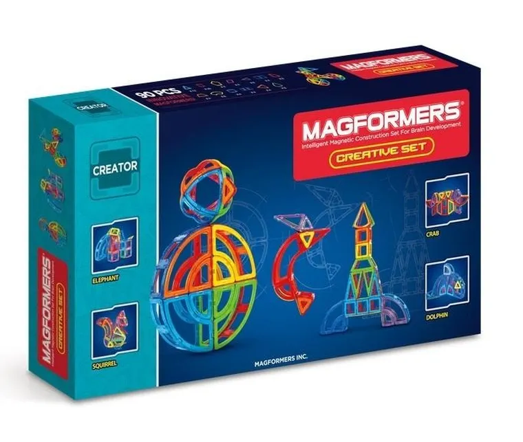 Magformers, Creator, Creative Set, klocki magnetyczne, 90 elementów