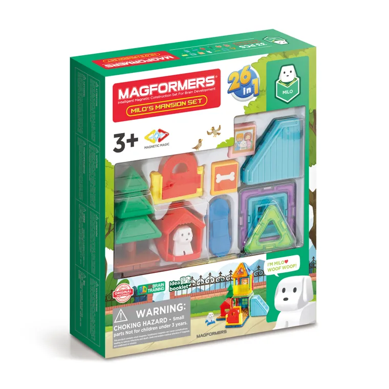 Magformers, Milo's Mansion, klocki magnetyczne, 33 elementy