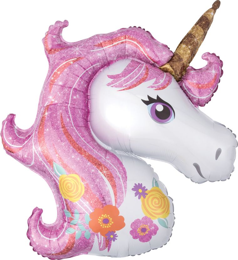 Magical Unicorn, SuperShape balon foliowy, 83-73 cm