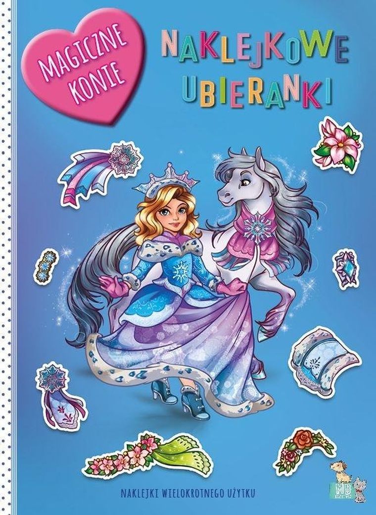 Magiczne konie. Naklejkowe ubieranki