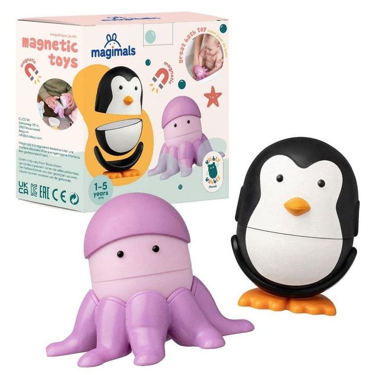 Magimals, zwierzęta morskie, figurki magnetyczne, zabawka do kąpieli