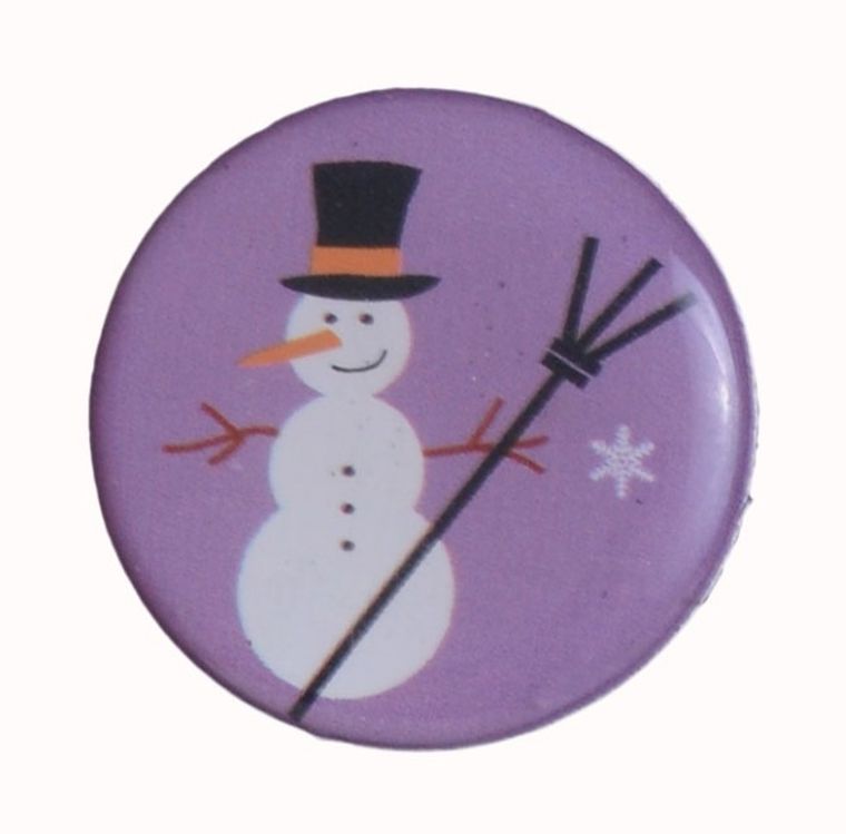 Magnes bałwan w kapeluszu, koło