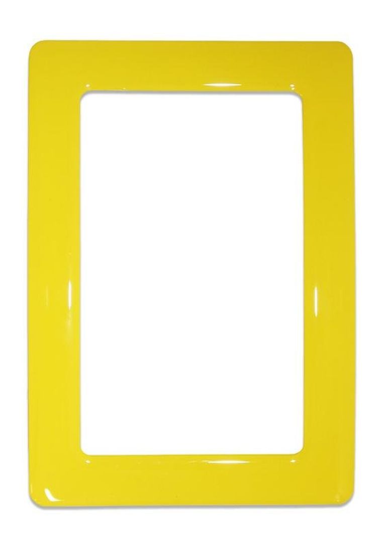 Magnetyczna ramka samoprzylepna, 12.3-8,1 cm, żółta