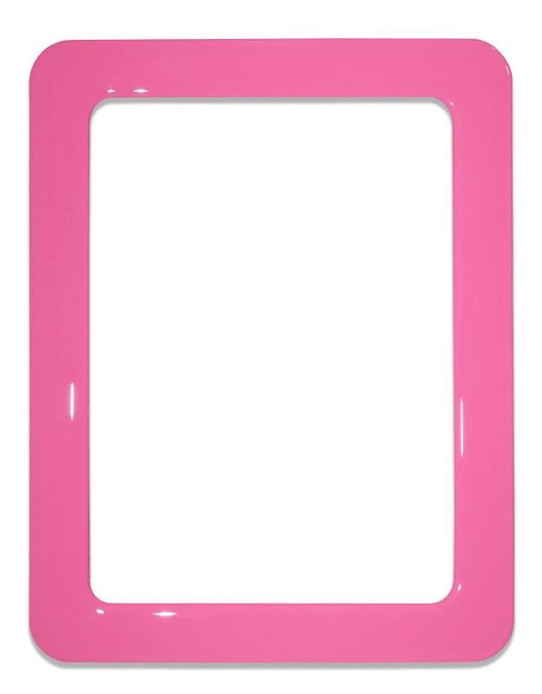Magnetyczna ramka samoprzylepna, 16-11,8 cm, różowa