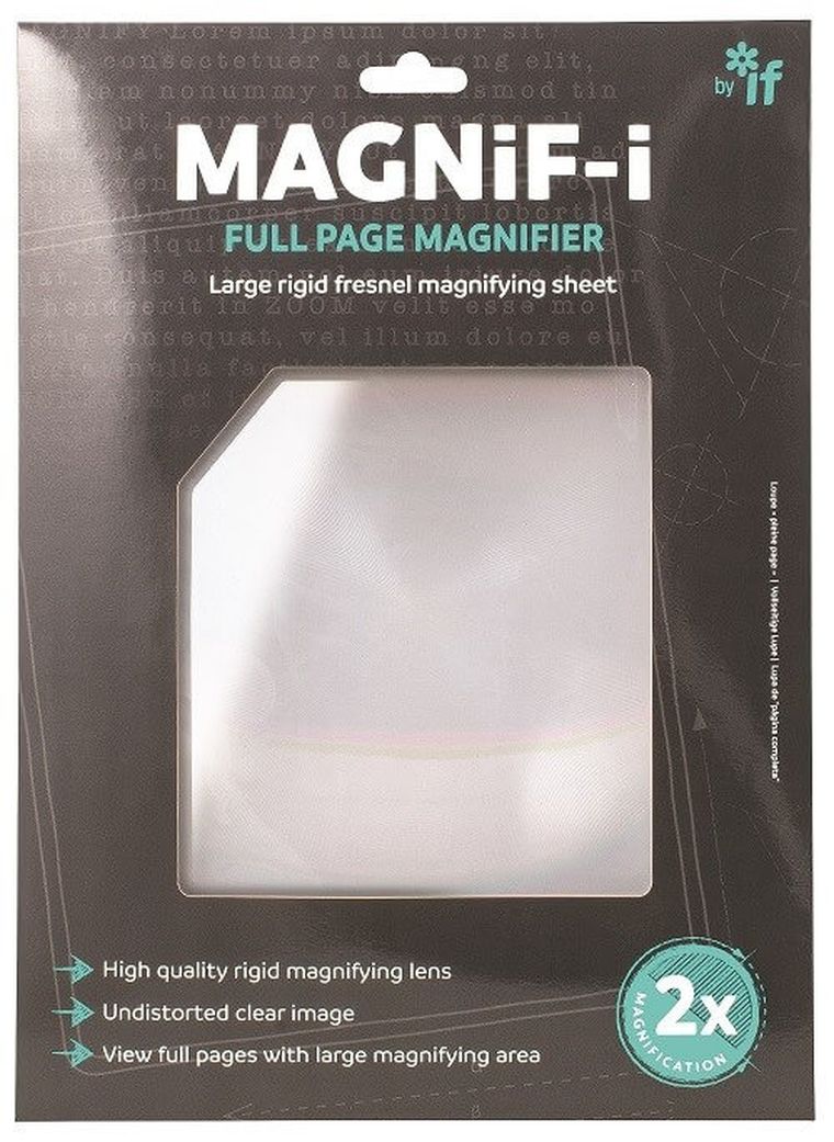 Magnif-i, arkusz powiększający - lupa do książki, A4