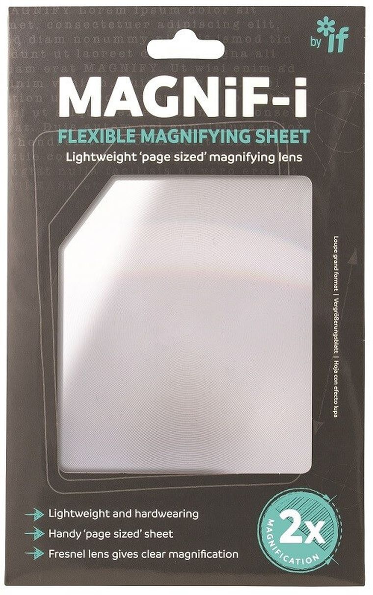 Magnif-i, arkusz powiększający - lupa do książki, A5