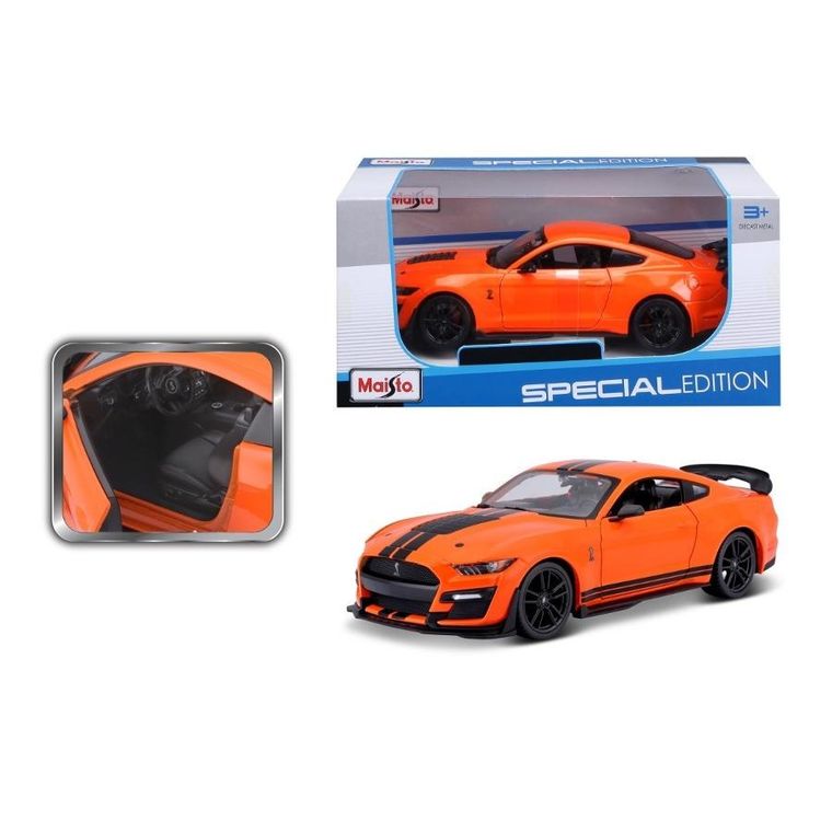 Maisto, 2020 Mustang Shelby GT500, model pojazdu, pomarańczowy, 1:24
