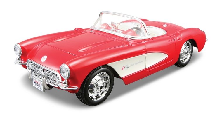 Maisto, Assembly Line, 1957 Chevrolet Corvette, samochód do składania w skali 1:24