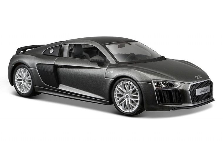 Maisto, Audi R8 1/24, model kompozytowy, szary