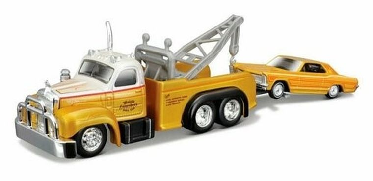 Maisto, Holownik Mack B-61 1953 + Buick Riviera 1965, pojazd, 1:64