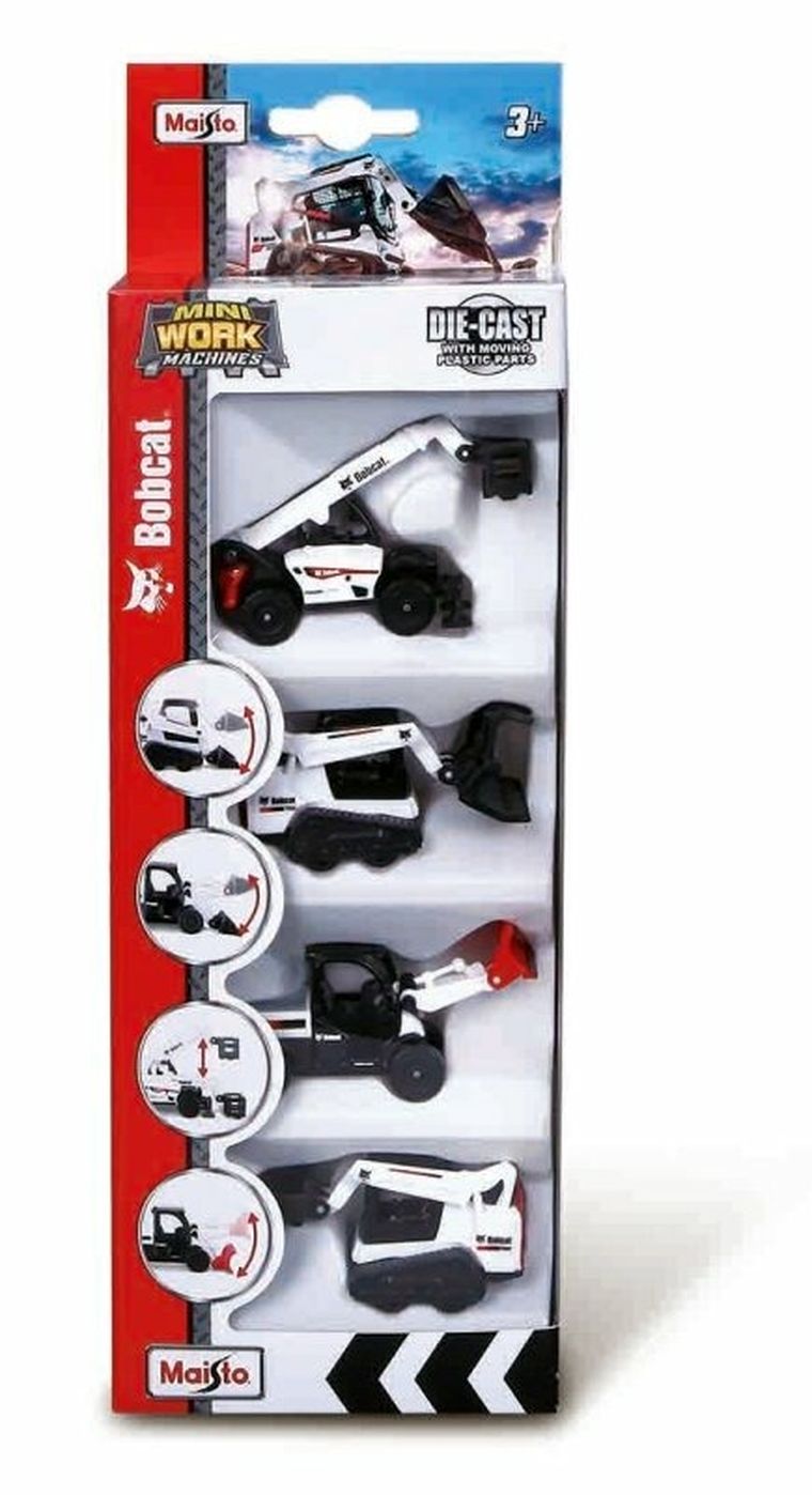 Maisto, metalowe pojazdy budowlane, 4 szt.