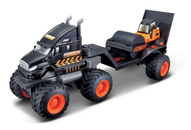 Maisto, Pojazd budowlany z lawetą i walcem