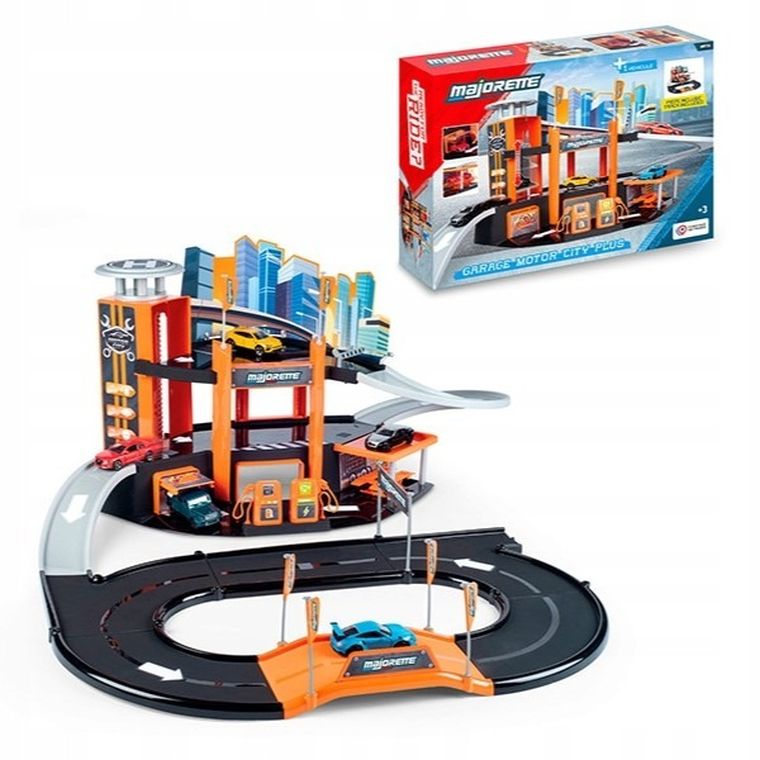 Majorette, Motor City Plus, garaż z pojazdem