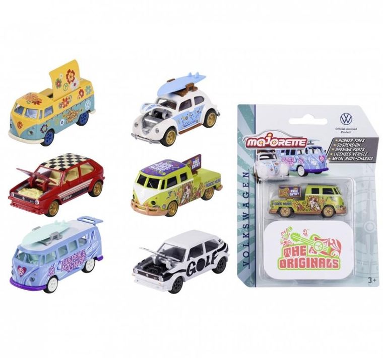 Majorette, Volkswagen Deluxe Cars, model pojazdu, resorak, 1:64, 1 szt.