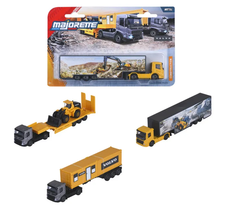Majorette, Volvo, tir z przyczepą, model pojazdu, resorak, 1 szt.