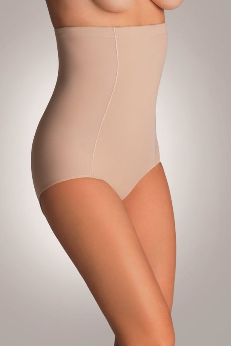 Majtki damskie z wysokim stanem, beżowe, Vadis, Eldar