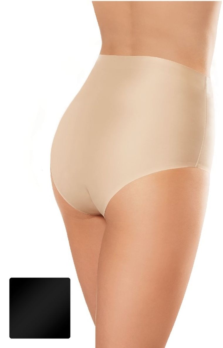 Majtki damskie z wysokim stanem, czarne, Brigitte Comfort 01, Gatta