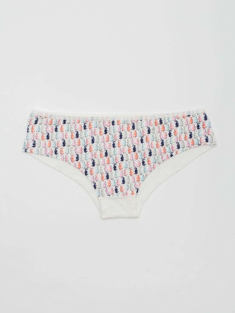 Majtki figi damskie, białe, Berrak