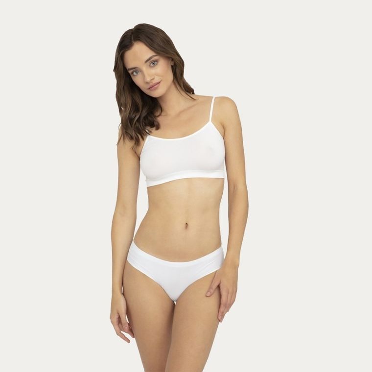 Majtki figi damskie, białe, Mini Bikini Kiki, Gatta