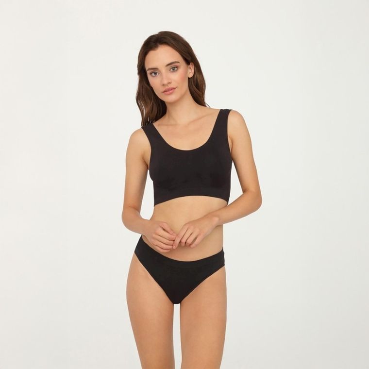 Majtki figi damskie, czarne, Mini Bikini Kiki, Gatta