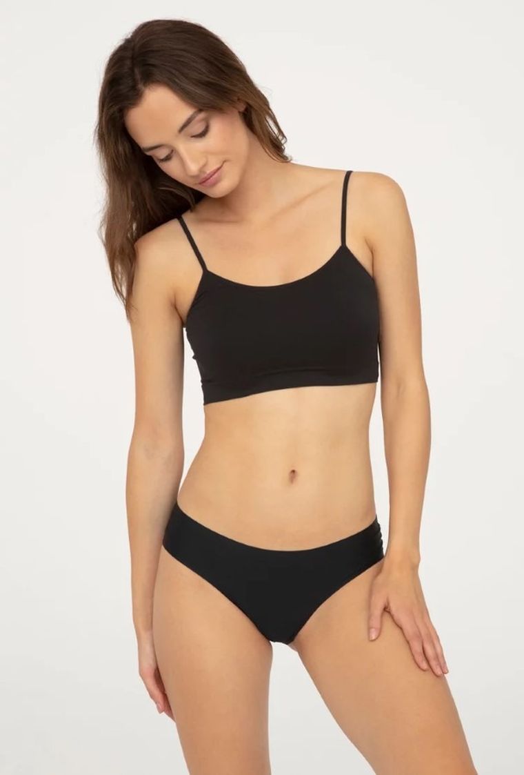 Majtki figi damskie, czarne, Mini Bikini Ultra Comfort, Gatta
