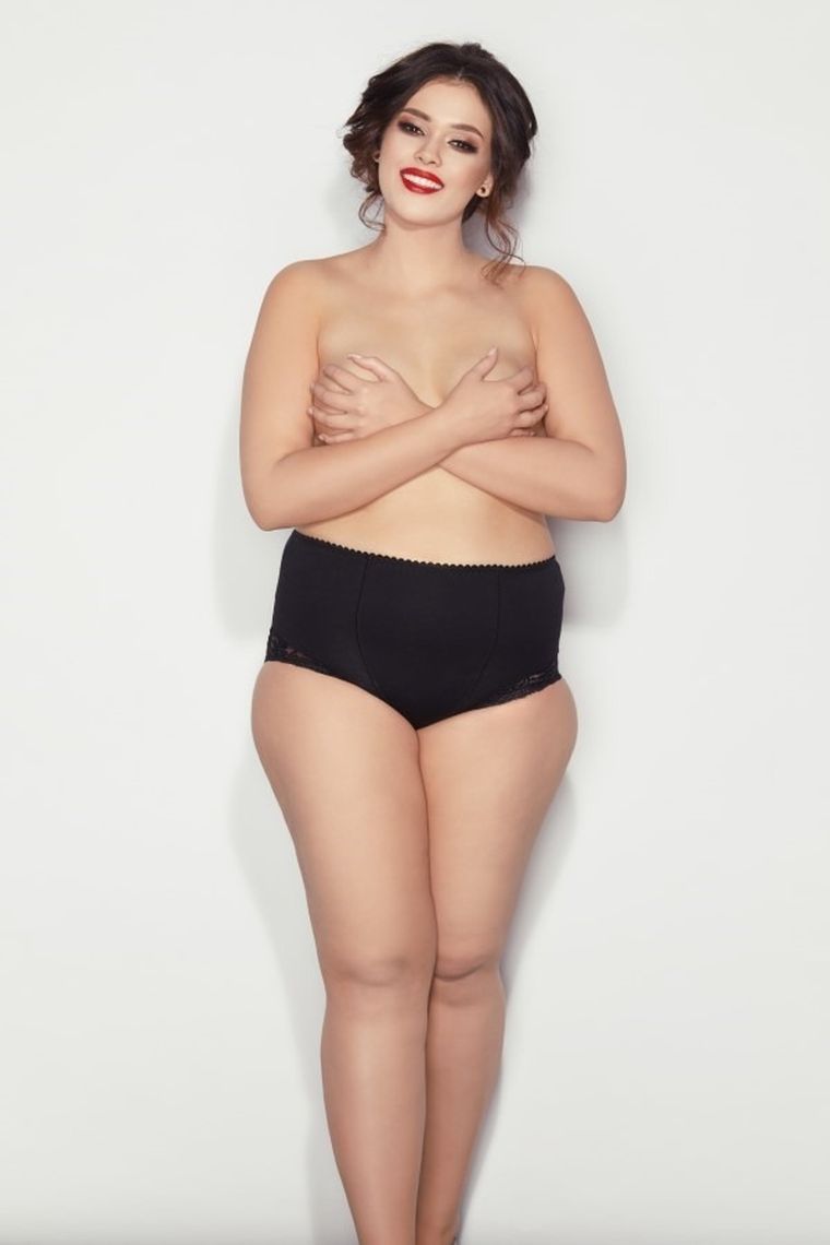 Majtki figi damskie, modelujące, czarne, Ela, Mitex