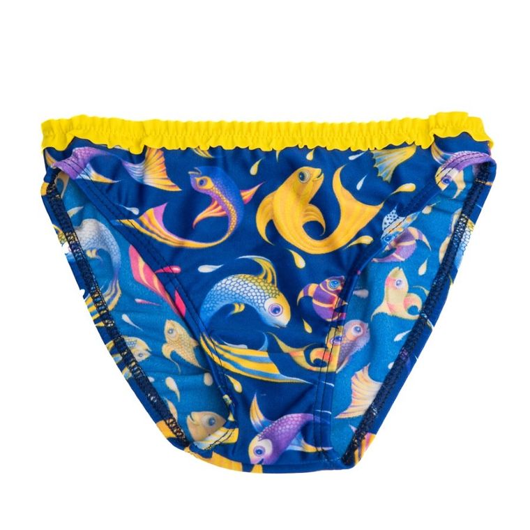 Majtki kąpielowe dziewczęce, niebieskie, Mariss