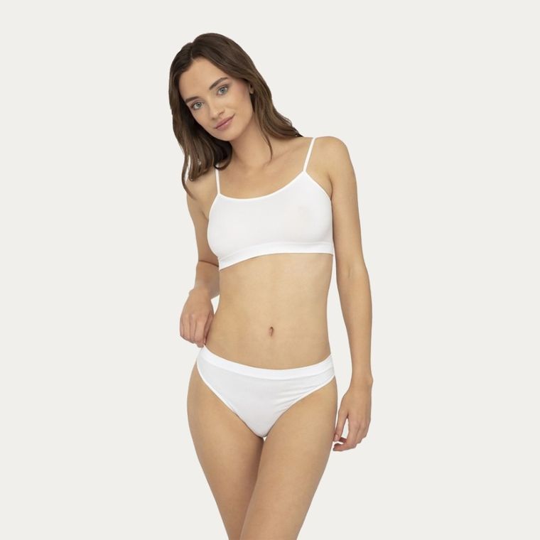 Majtki stringi damskie, białe, String Sisi, Gatta