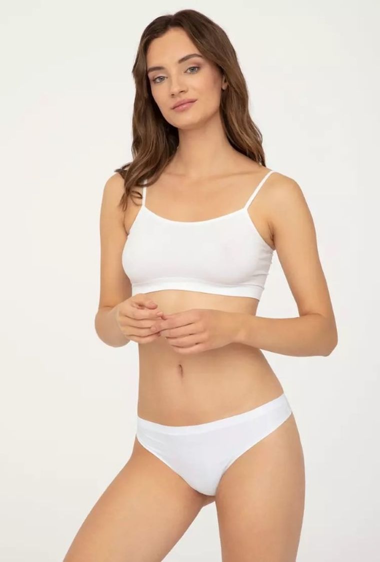 Majtki stringi damskie, białe, String Ultra Comfort, Gatta