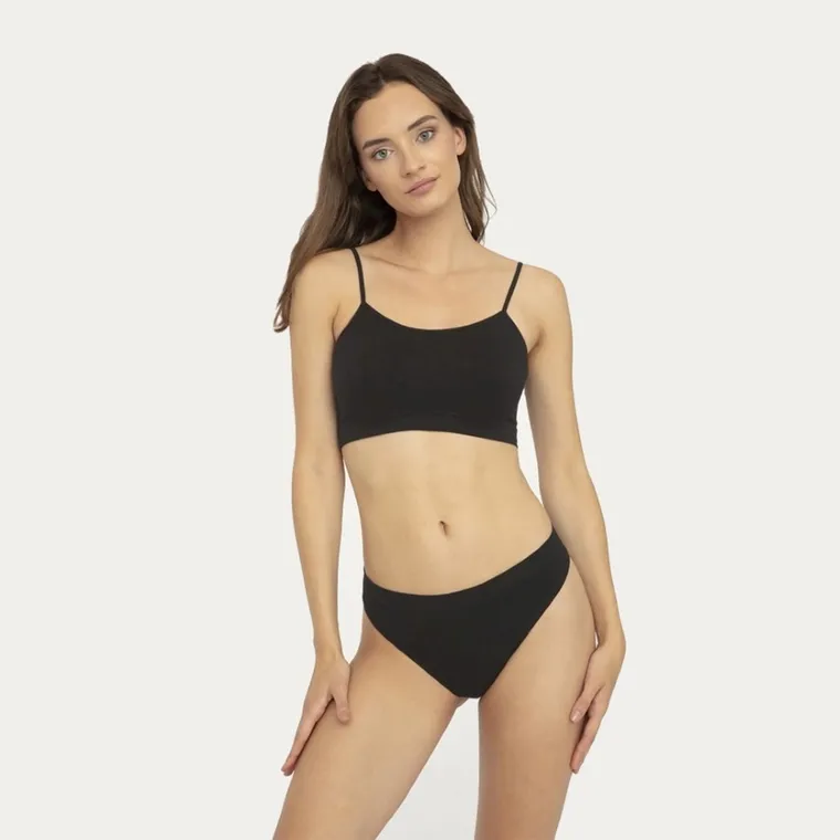 Majtki stringi damskie, czarne, String Sisi, Gatta