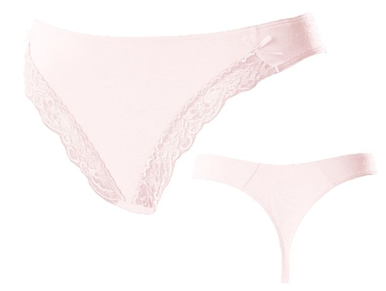 Majtki stringi damskie, różowe, Lilka, Saltex