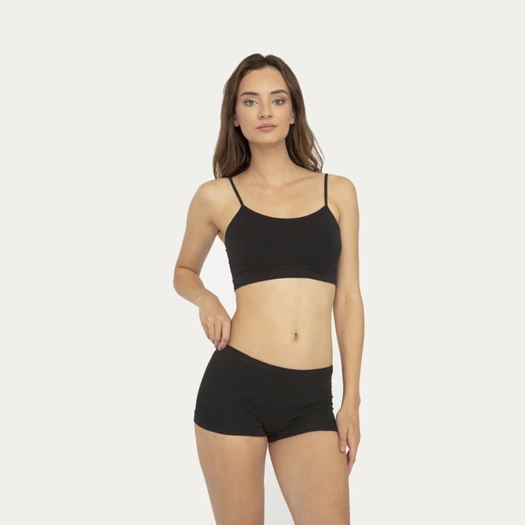 Majtki szorty damskie, czarne, Mini Short Niki, Gatta