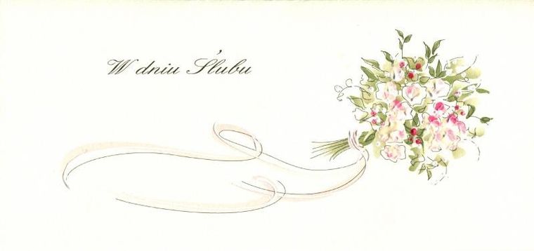 Mak, karnet, Ślub, Bukiet