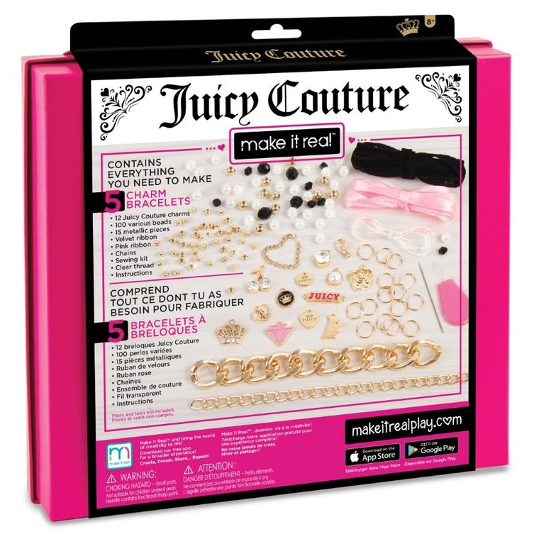Make it Real, Juicy Couture, Chains & Charms, zestaw do tworzenia bransoletek