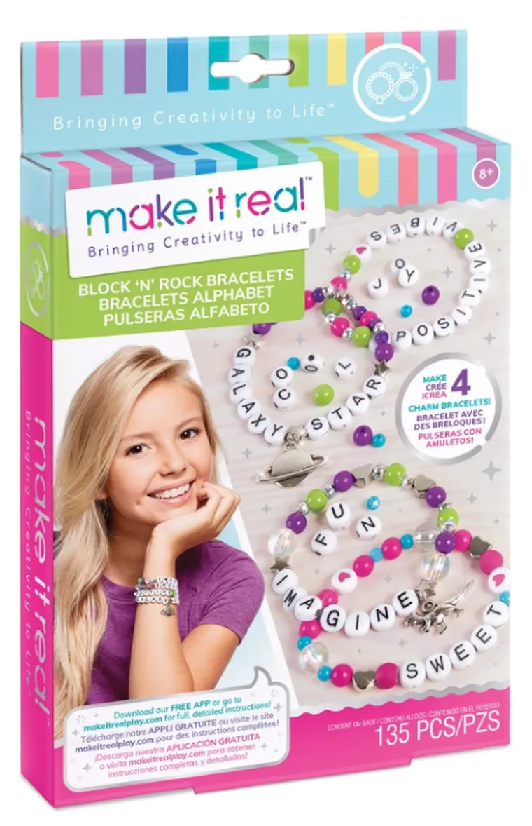 Make it Real, Literki alfabetu, zestaw do tworzenia bransoletek