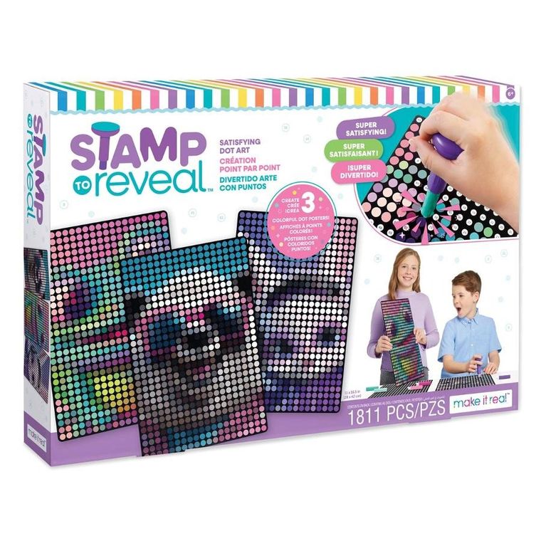 Make it real, zestaw do kropkowania po numerach, króliczek dj, żaba i panda, zabawka kreatywna