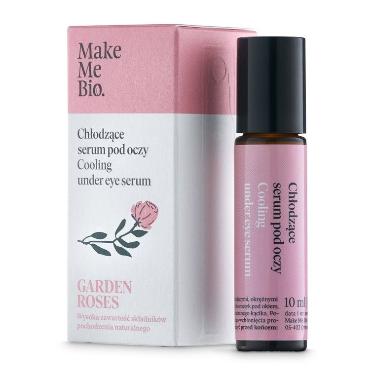 Make Me Bio, Garden Roses, chłodzące serum, roller pod oczy, 10 ml
