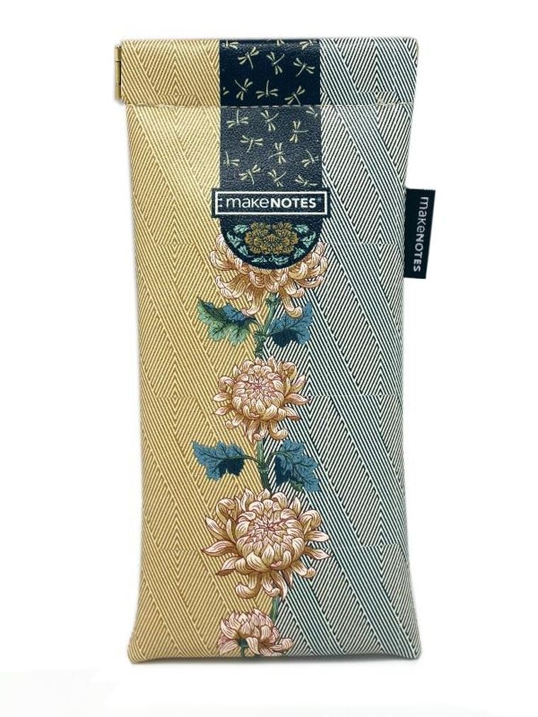 Make Notes, Be original, etui na okulary, złote