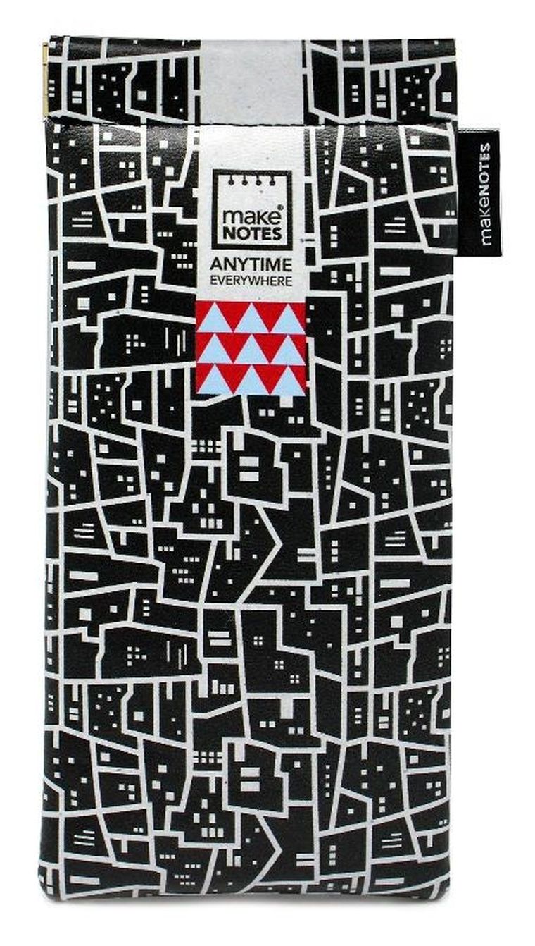 Make Notes, B&W, etui na okulary, miasto
