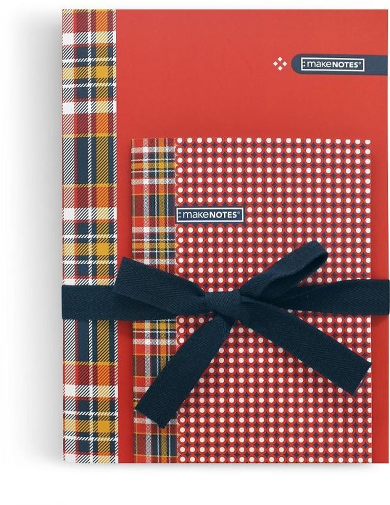 Make Notes, Cosy, zestaw zeszytów A5+A6, czerwony