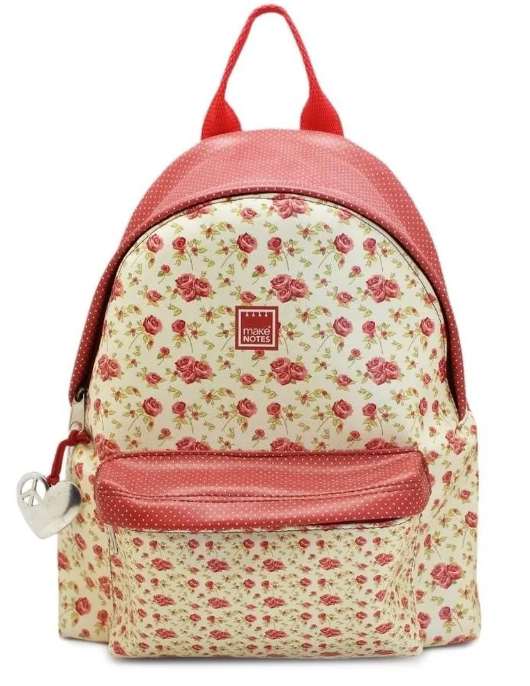 Make Notes, plecak Vintage B, duży, kwiaty