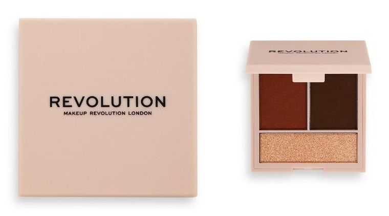 Makeup Revolution, Face Powder Contour Compact, zestaw do konturowania, medium, 1 szt.