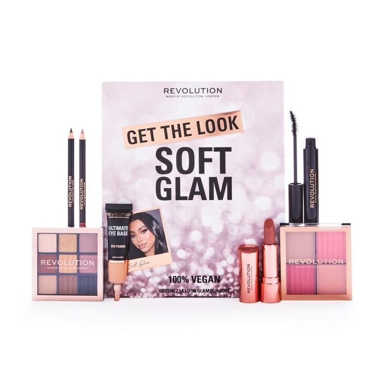 MakeUp Revolution, zestaw, Get The Look - Soft Glam