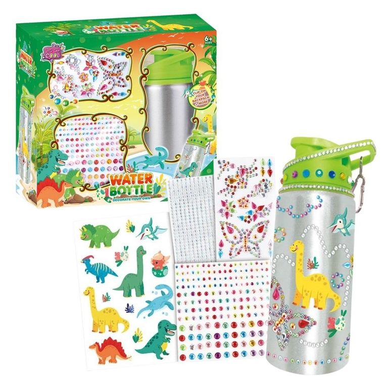 Maksik, butelka do samodzielnego ozdobienia, dinozaur