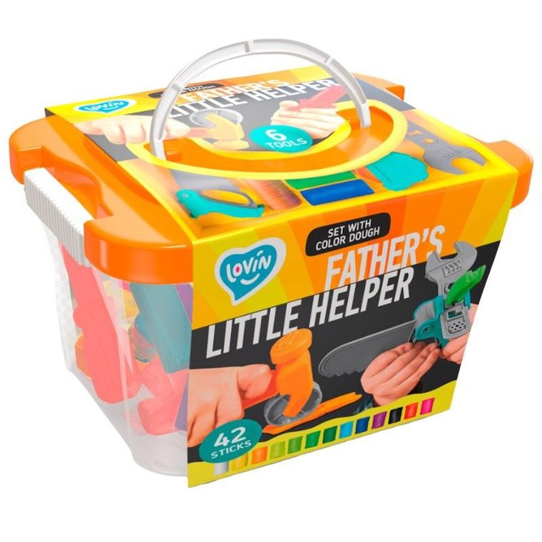 Maksik, ciastolina, narzędzia, mały pomocnik taty