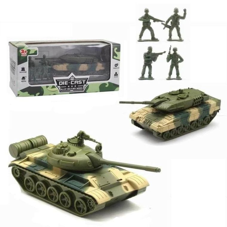 Maksik, czołg, metalowy pojazd wojskowy z figurkami