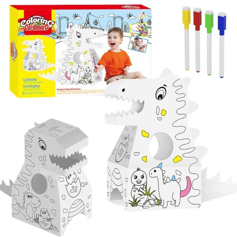 Maksik, Dinozaur, karton do malowania